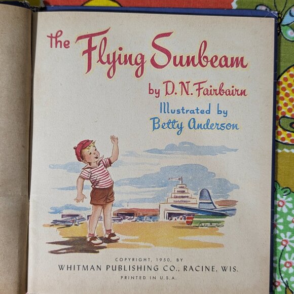 The Flying Sunbeam | Vintage Children's Airplane Book - Picture 3 of 11